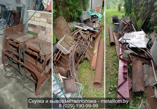 Вывоз чермета, вес: 1114 кг