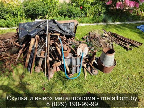 Вывоз чермета, вес: 1312 кг